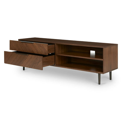 Nera  Low Media Unit - Walnut