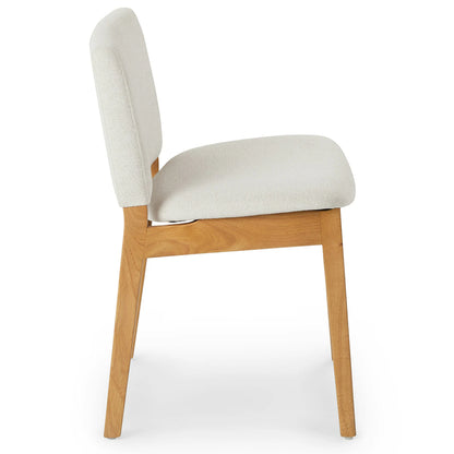 Nosh Dining Chair - Oak and Ratine Ivory