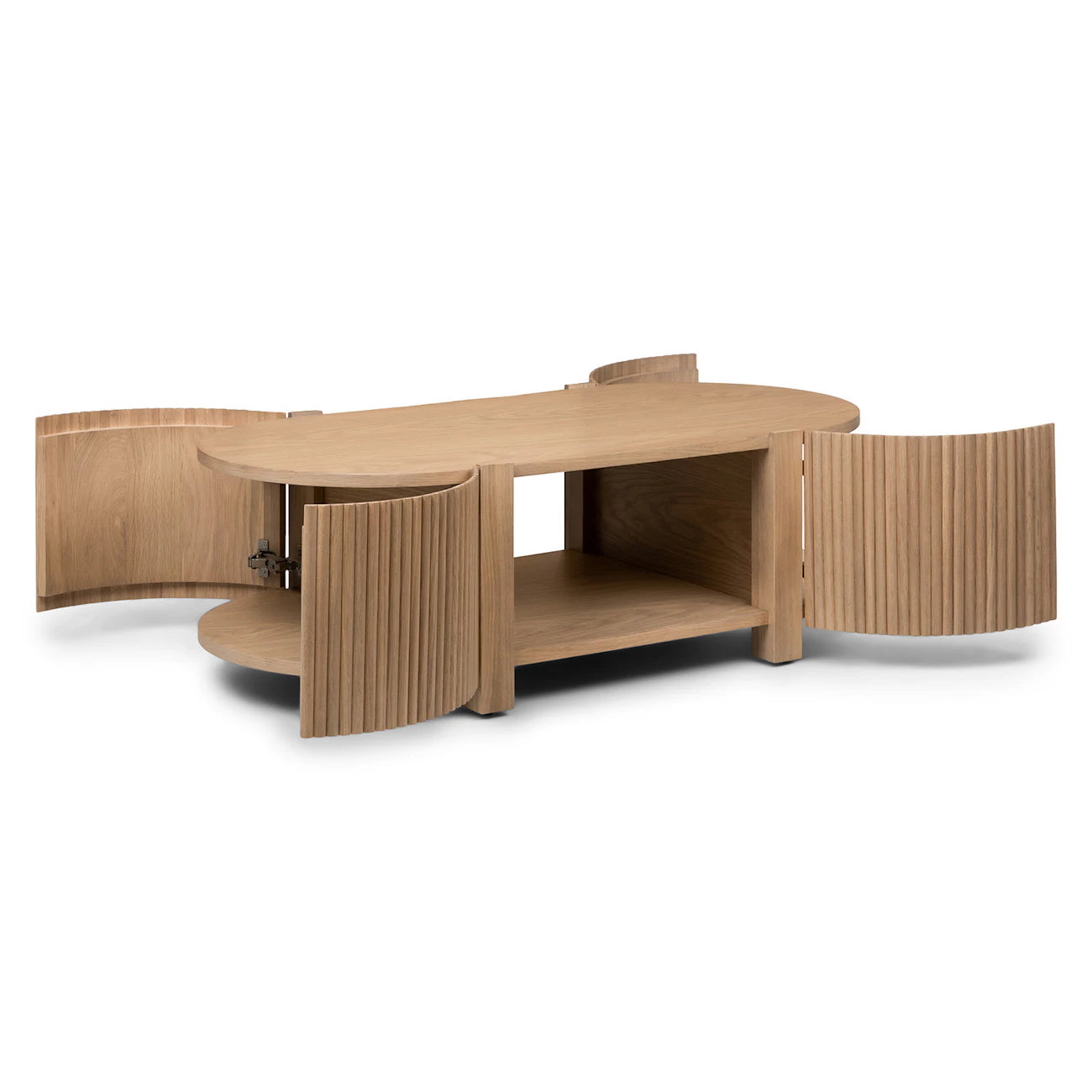 Fortra Storage Coffee Table - White Oak