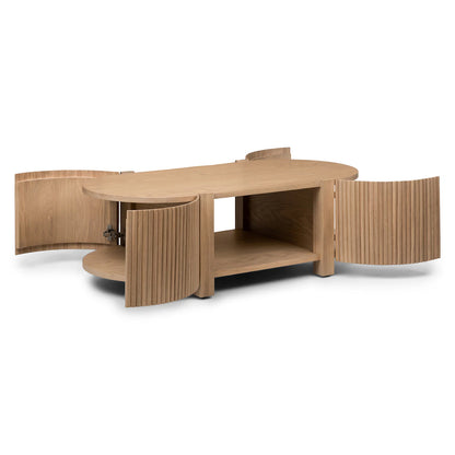 Fortra Storage Coffee Table - White Oak