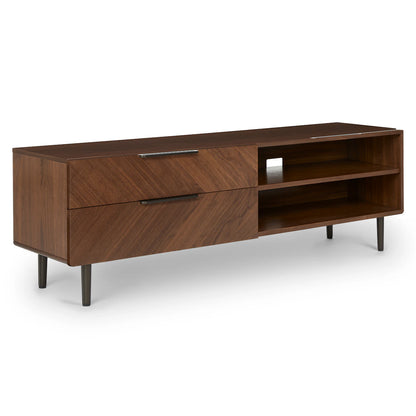 Nera  Low Media Unit - Walnut