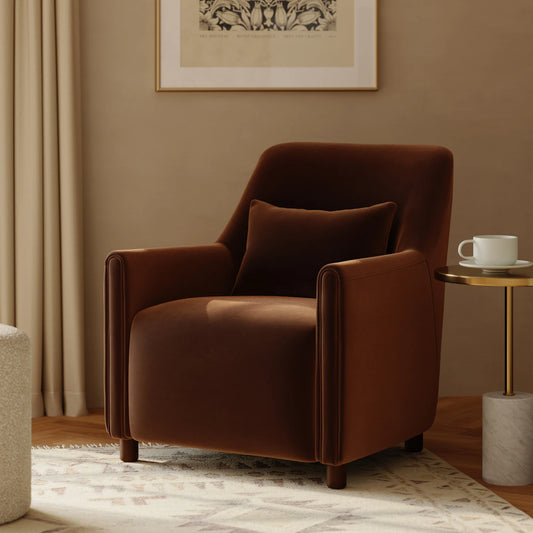 Winslow  Velvet Lounge Chair - Hale Earth