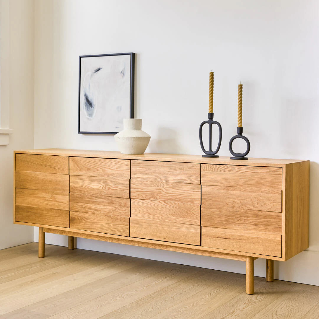 Merto  Media Unit - Warm Oak