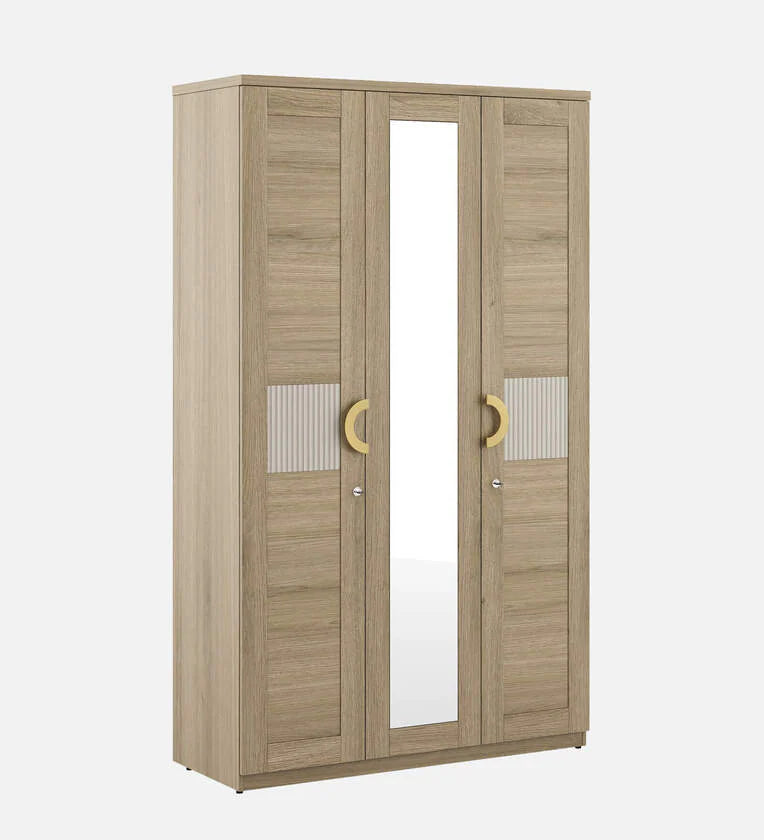 Jovana 3 Door Wardrobe In Santano Oak