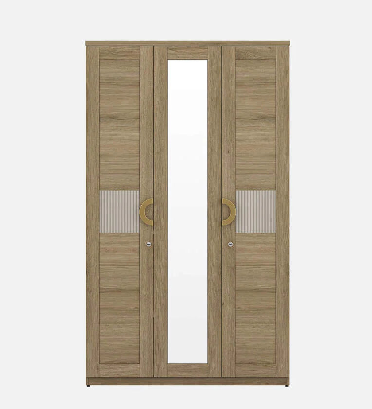 Jovana 3 Door Wardrobe In Santano Oak