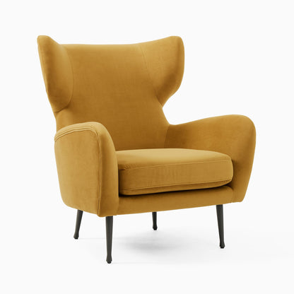 Lucia Wing Chair - Metal Legs