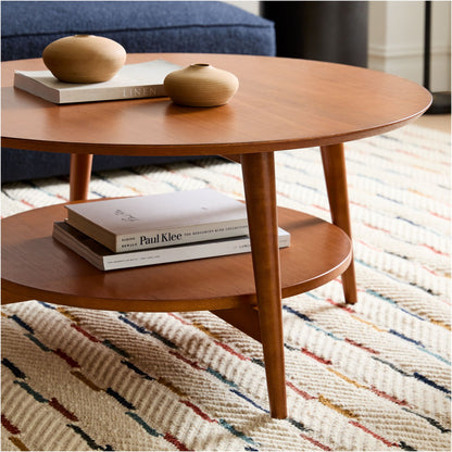 Mid-Century Round Coffee Table (36"–48")