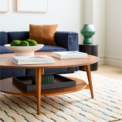 Mid-Century Round Coffee Table (36"–48")