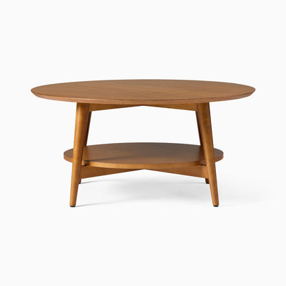 Mid-Century Round Coffee Table (36"–48")