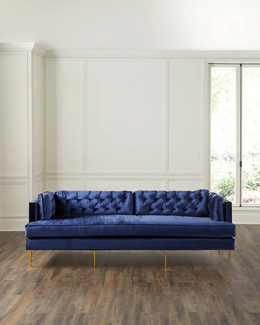 Preston Blue Sofa