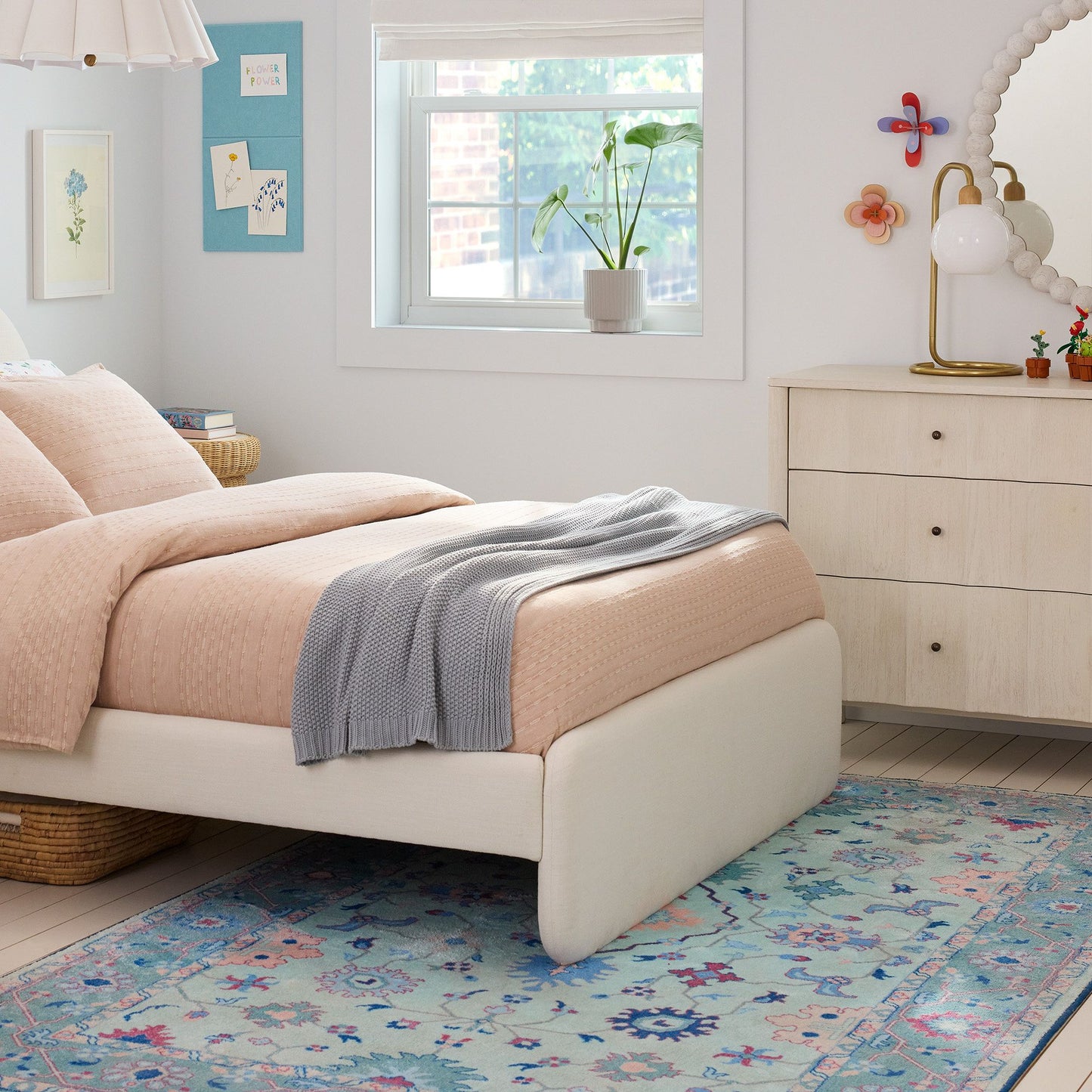 Alba Asymmetric Upholstered Bed