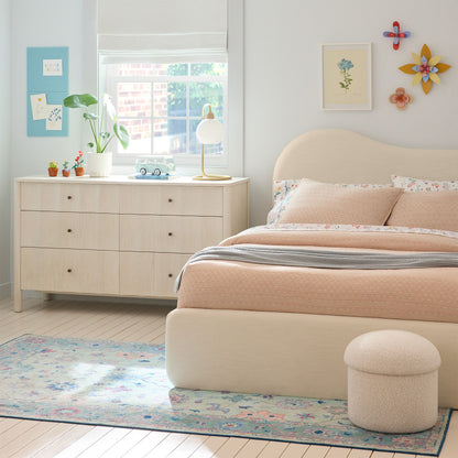 Alba Asymmetric Upholstered Bed